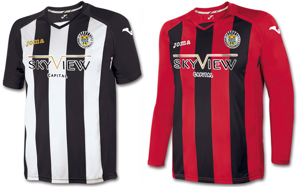 Image result for black red st mirren kit